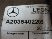 Проводка двери Mercedes Benz W203